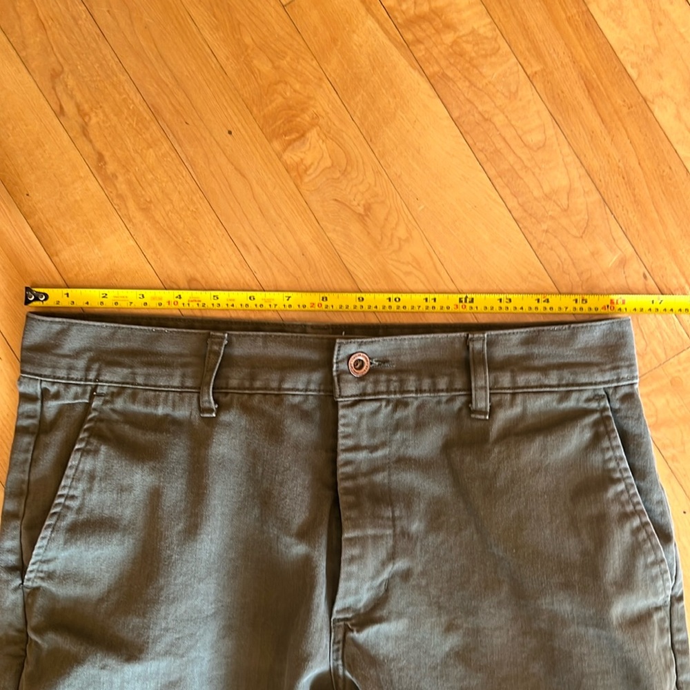 Taylor Stitch Camp Short Olive Green Herringbone Men's Shorts